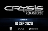Crysis Remastered arrives on Friday, 18th Sept 2020 